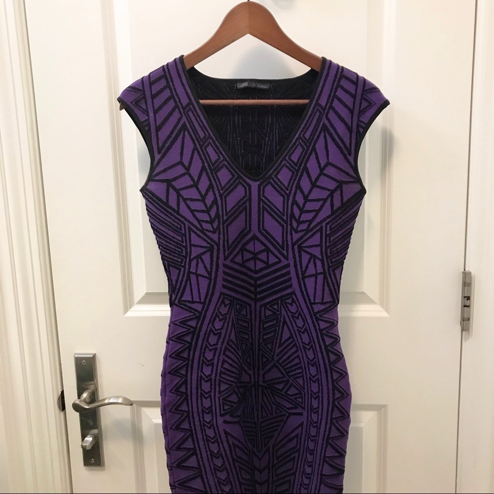 RVN Bodycon stretch knit mini dress